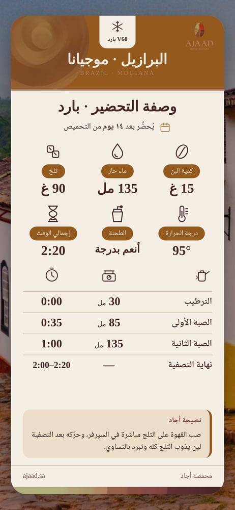 وصفة V60 بارد
