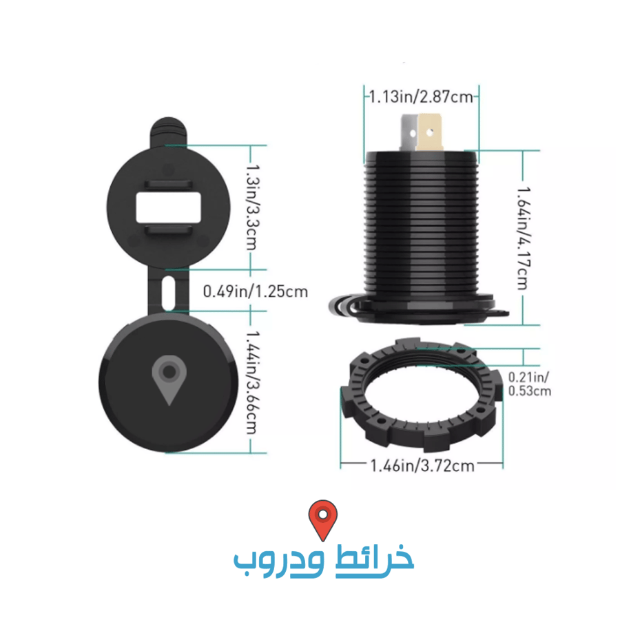 قاريء بطاريتين دائري