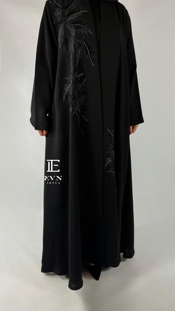 A-line abaya embroidery EN241