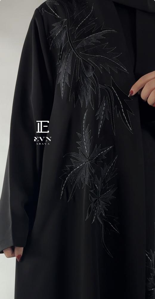 A-line abaya embroidery EN241