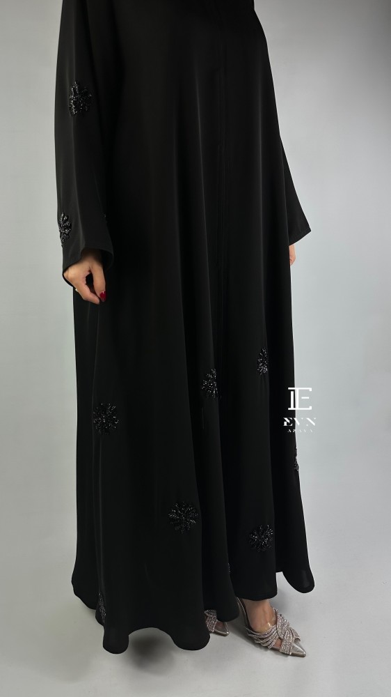عباية العيد شك اسود EV122