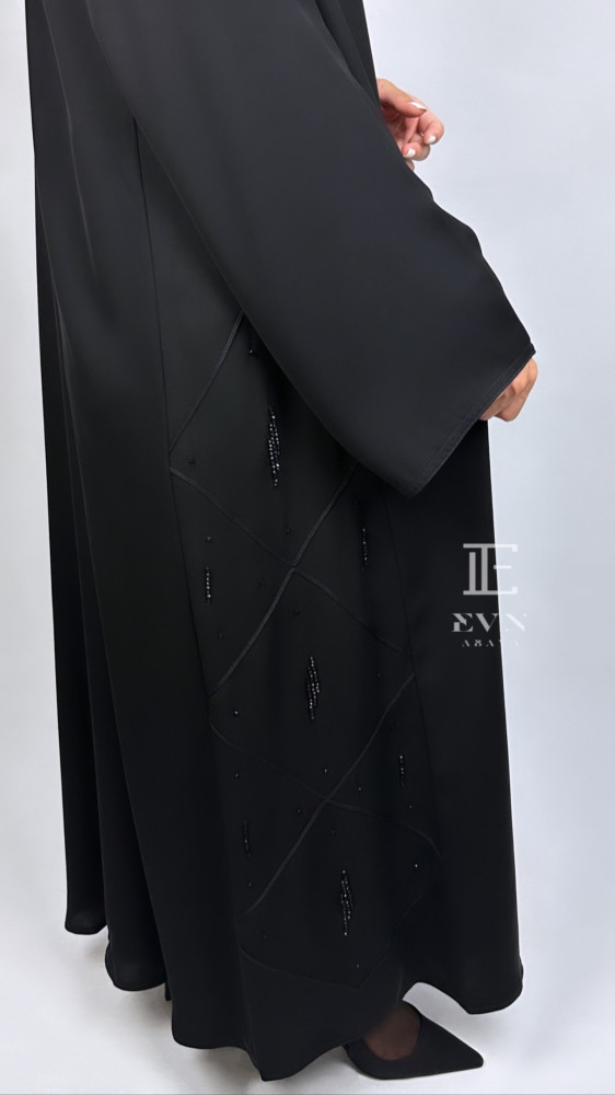 Black Shak Abaya - Sides EN15
