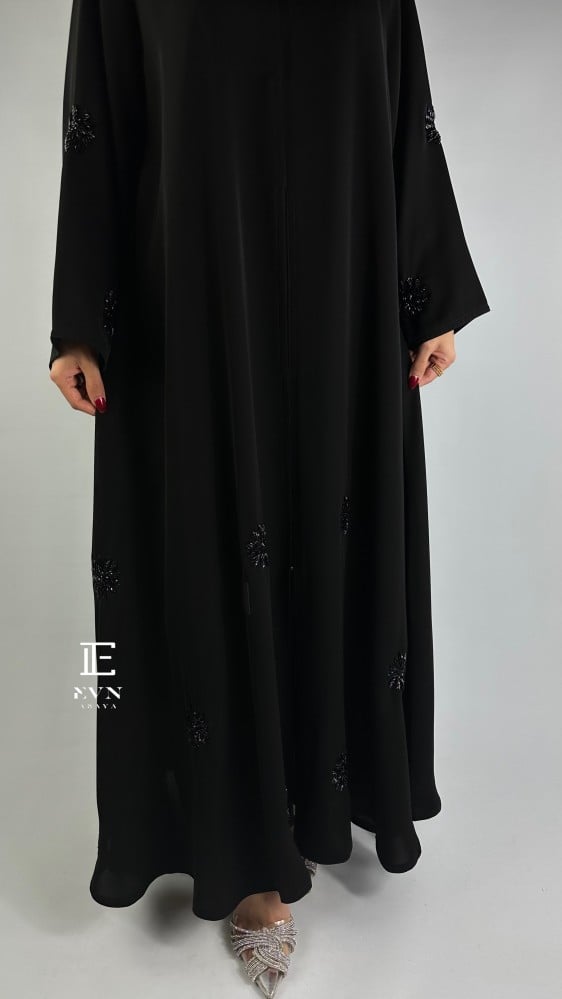 عباية العيد شك اسود EV122