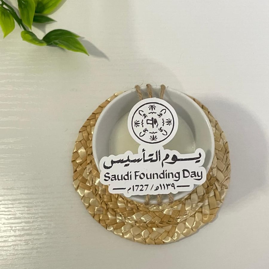 شمعة فنجان ليوم التاسيس