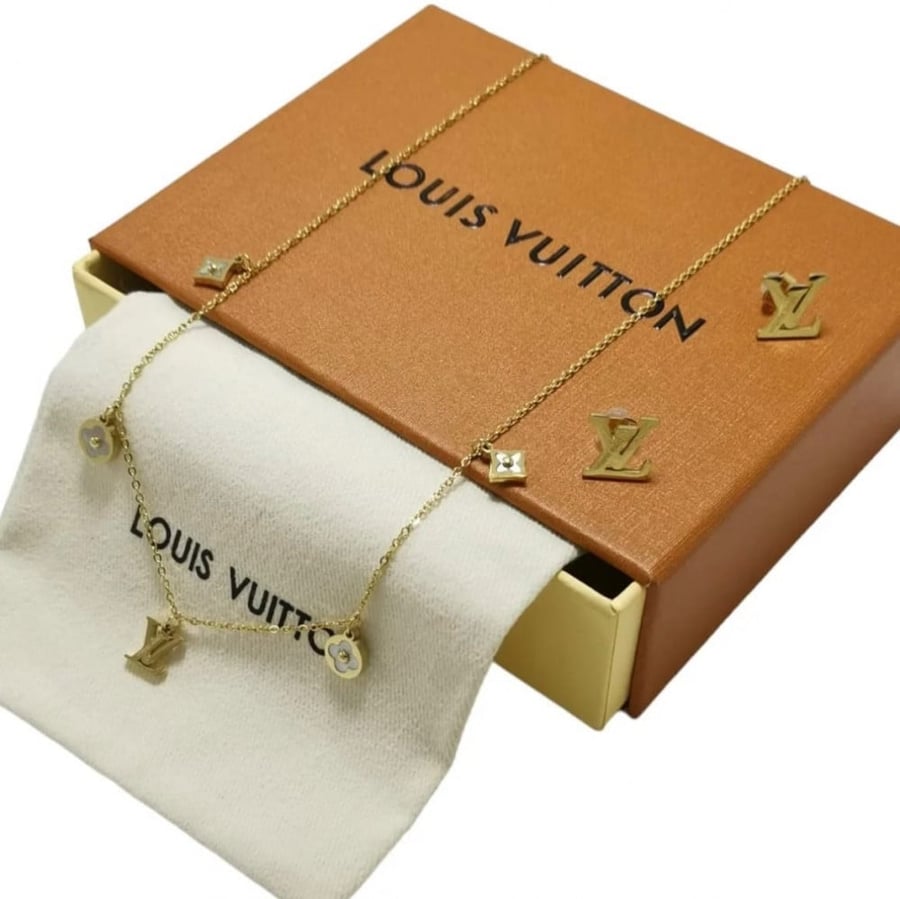طقم حلق و سلسال - LOUIS VUITTON