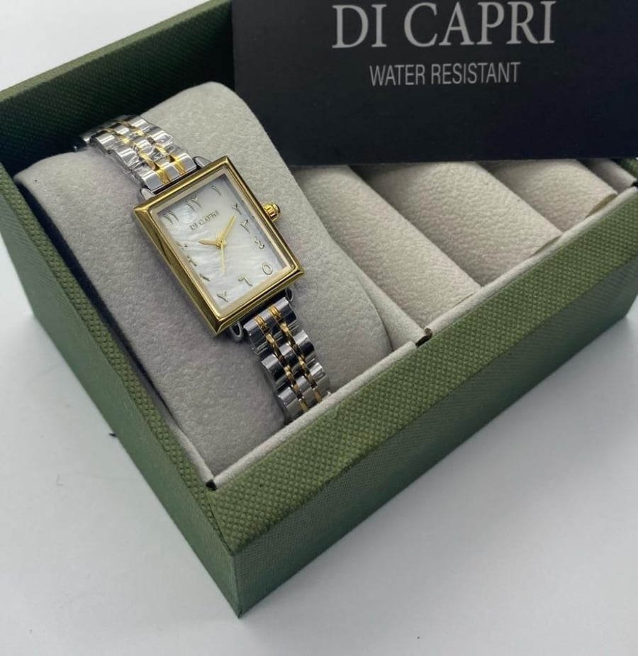 ساعة نسائية  - ماركة  DI CAPRI WATER RESISTANT