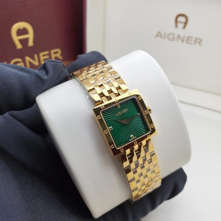 ساعات نسائية ماركة - AIGNER أيطار ذهبي بالكامل مينا أحضر نسائية