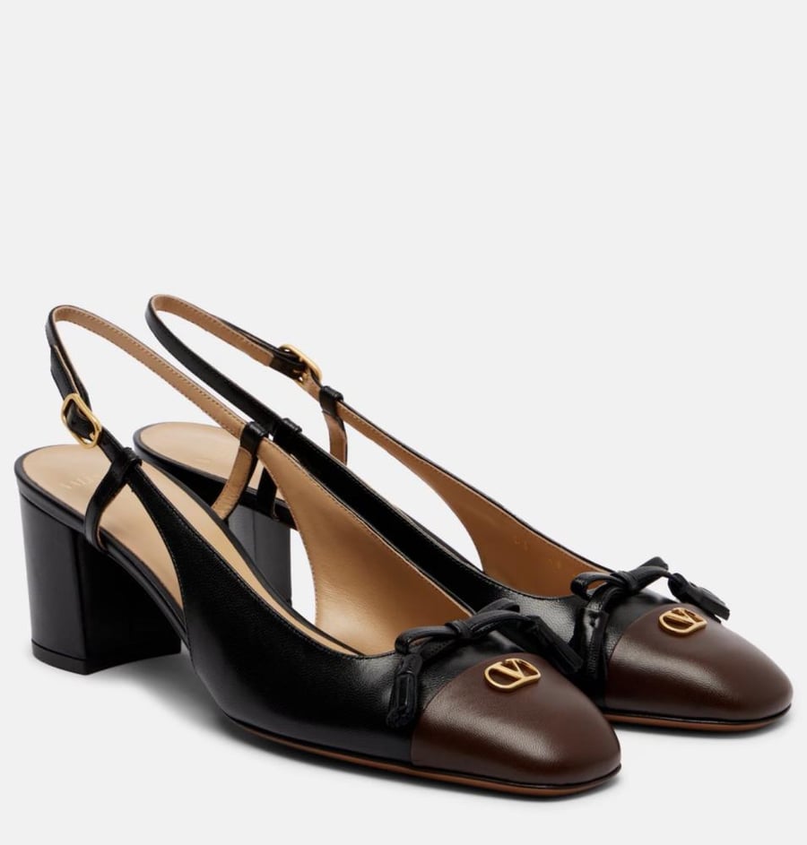 Valentino Garavani Valet Du Roi 60 leather slingback pumps