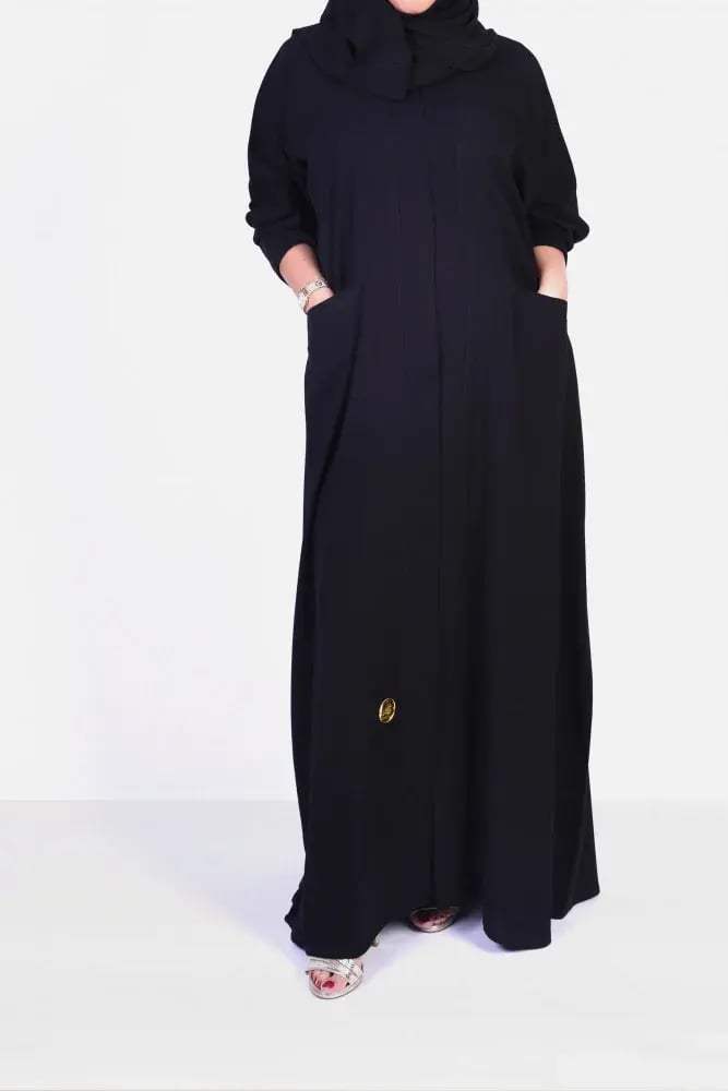 عباية ملكي بجيوب امامية بكم صغير