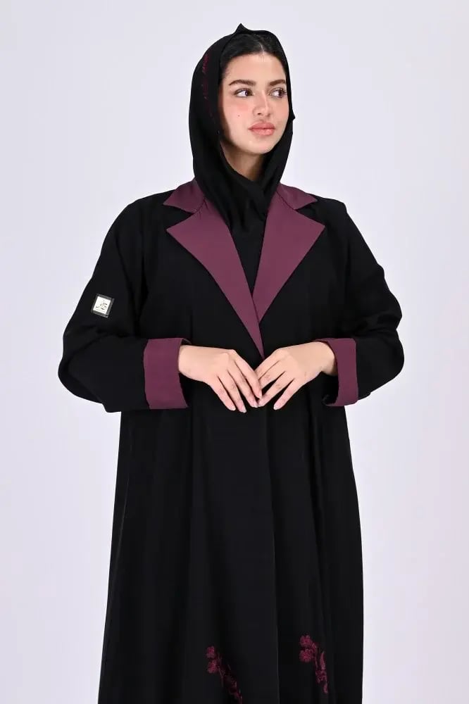 عباية كريب بتطريز عودي
