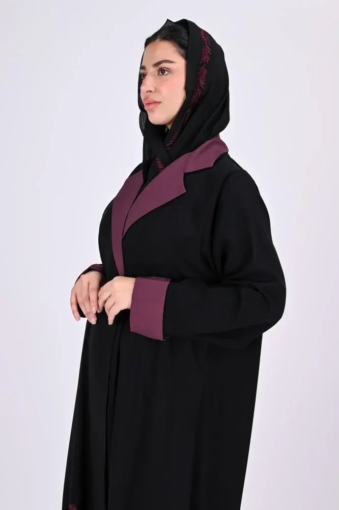 عباية كريب بتطريز عودي