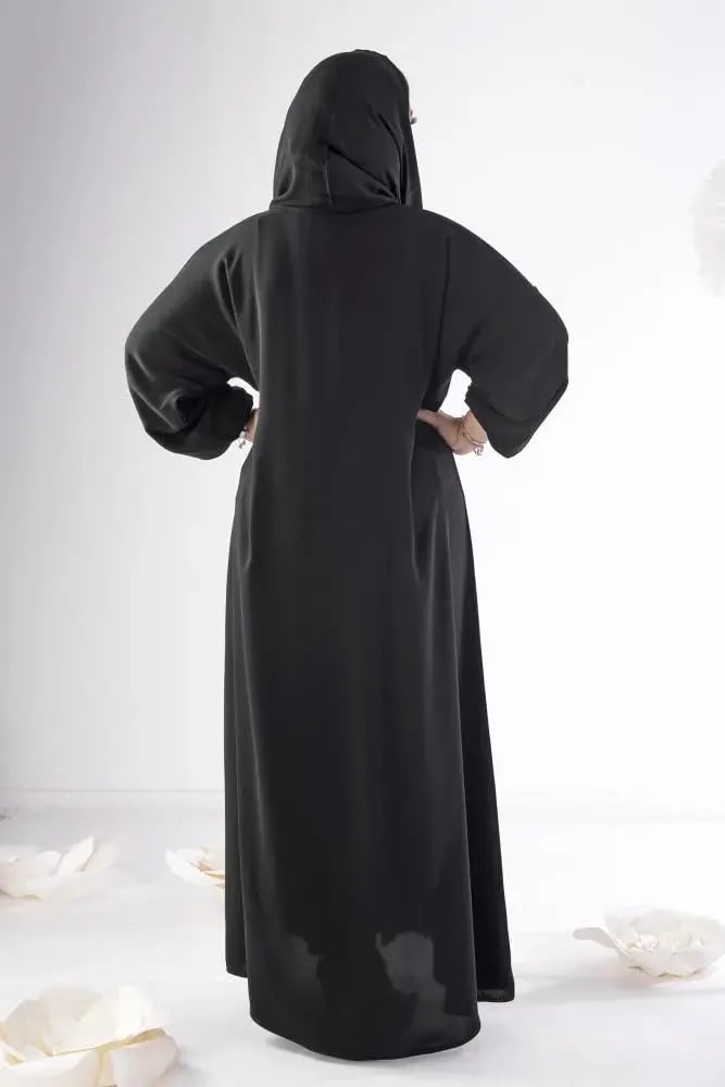 عباية ملكي سادة بكم مطاط