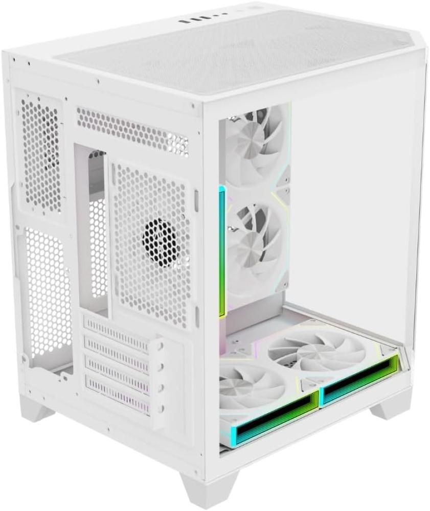 SPEAR DOST60 ECO ARGB MATX PC Case – White