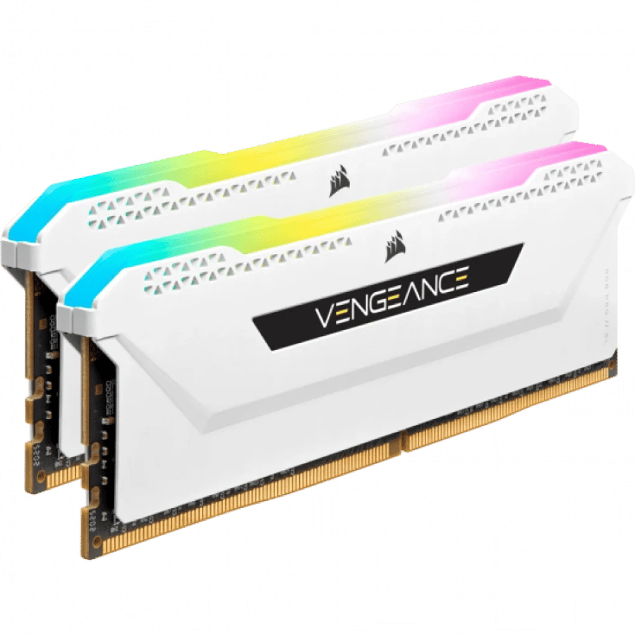 ذاكرة رام Corsair Vengeance Pro SL DDR4 سعة 32 جيجابايت - 3600 ميجاهرتز (2x16 جيجابايت) RGB - أبيض
