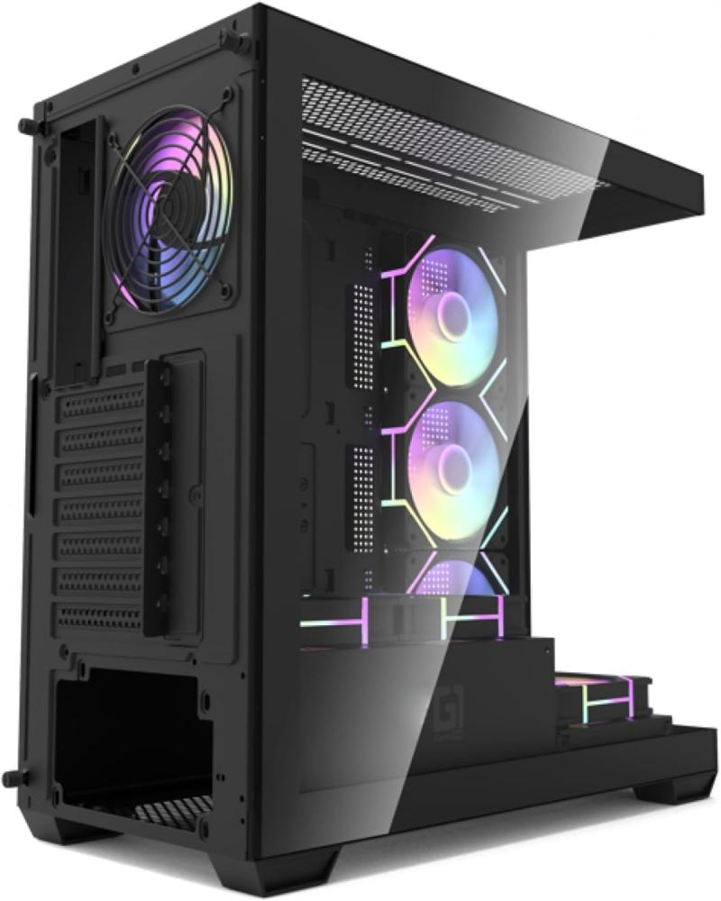 كيس ألعاب GameOne PHANTOM X7 – تصميم Mid-Tower عصري ودعم كامل للتجميعات