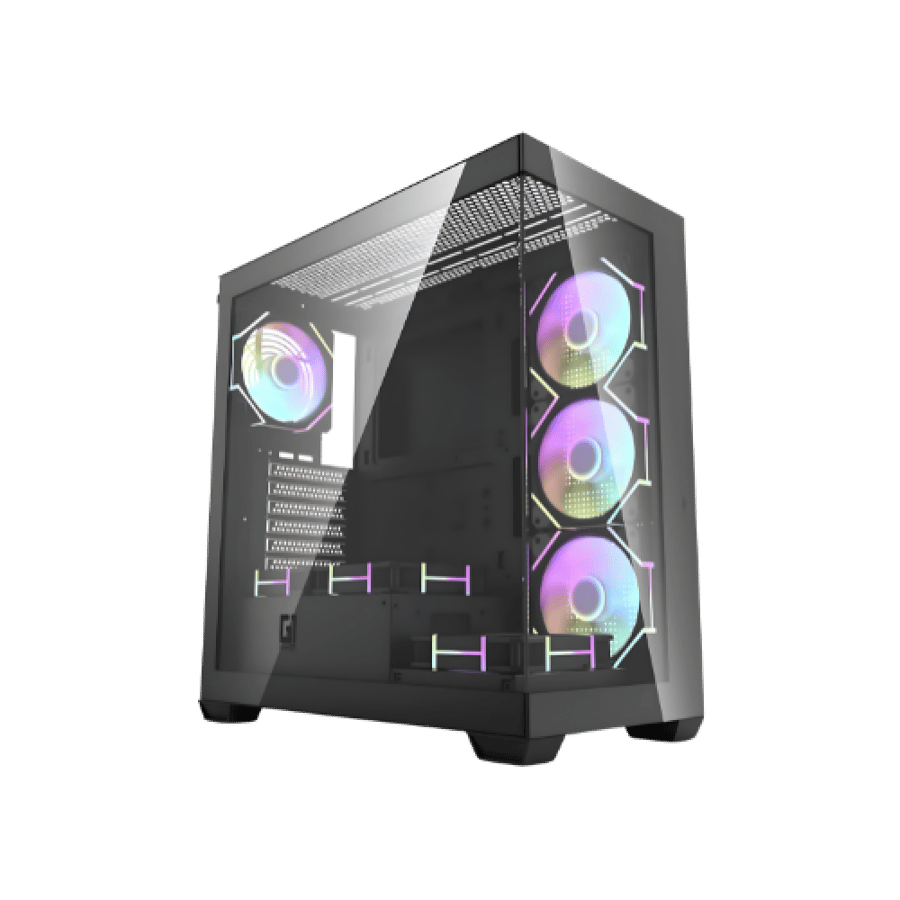 كيس ألعاب GAME ONE PHANTOM 7 – تصميم زجاجي وإضاءة ARGB مدمجة