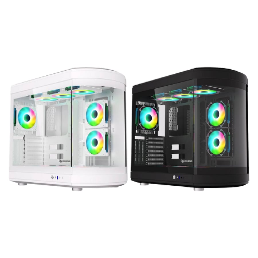 كيس ألعاب PENGUIN PRO Curved ARGB – تصميم منحني وإضاءة ARGB مدمجة