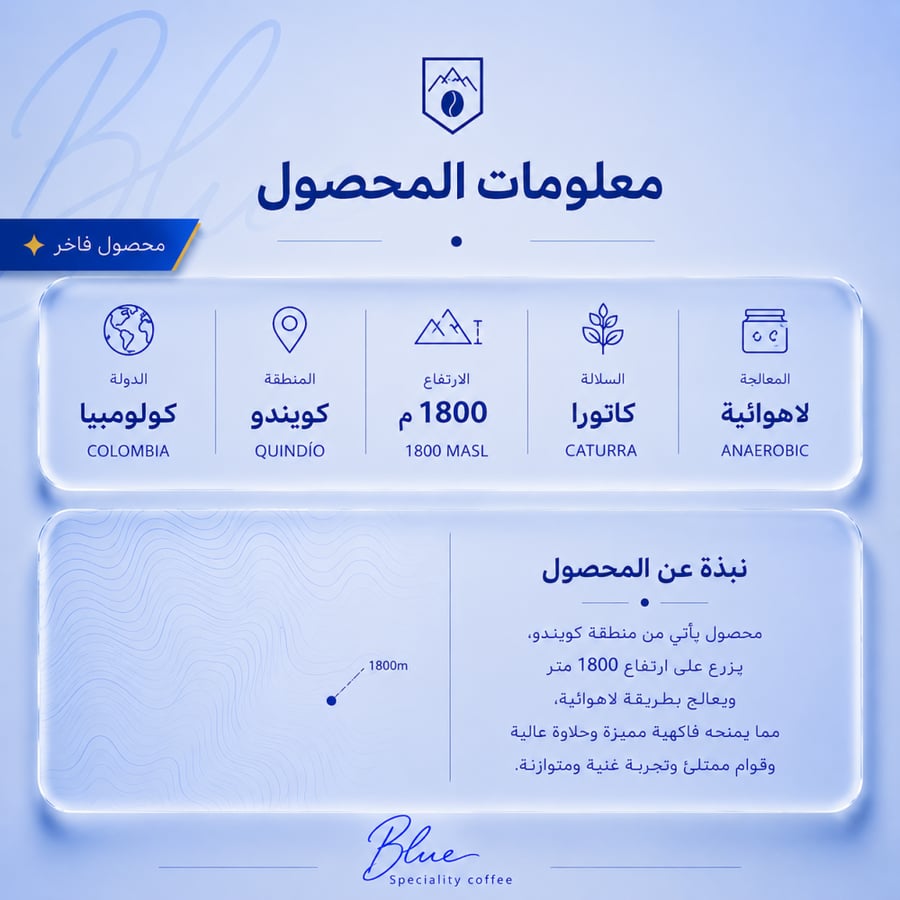 محمصة بلو - كولومبيا كوكونت 250 جرام