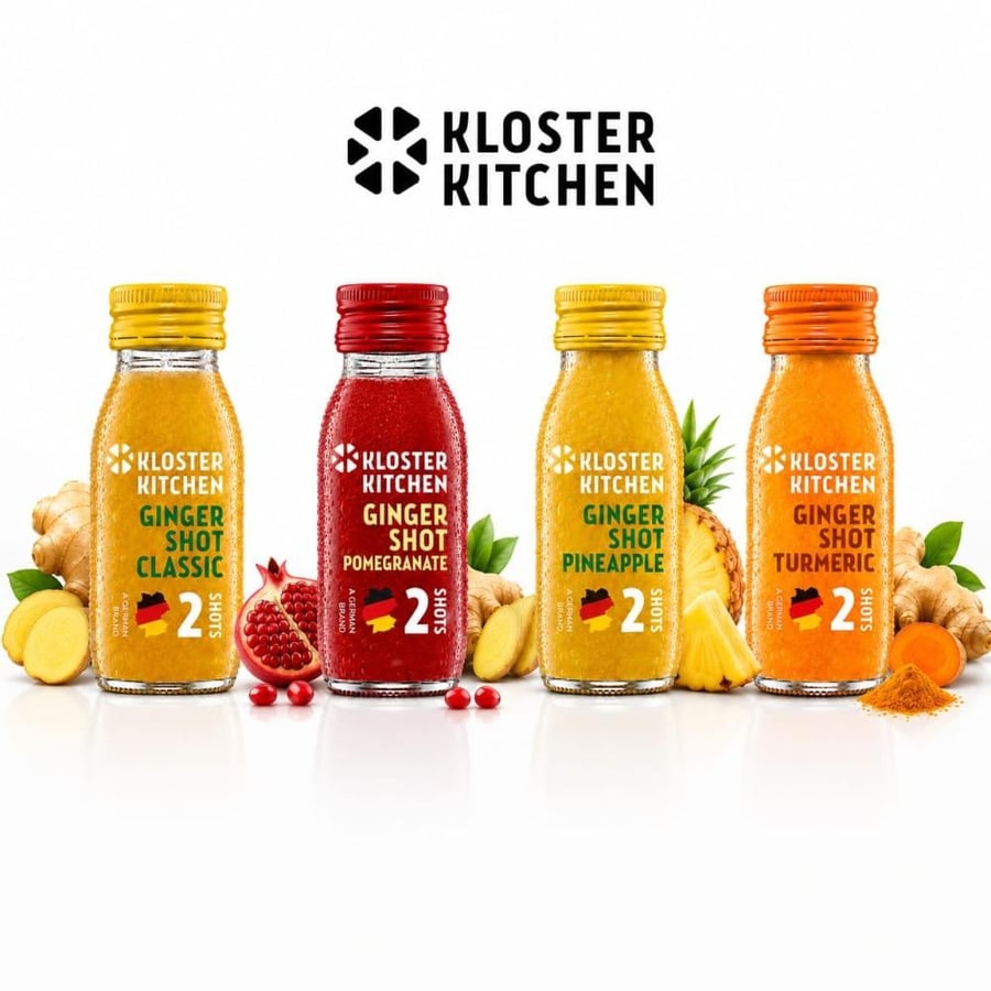 جنجر شوت بالكركم جرعتان 60 مل - Kloster Kitchen