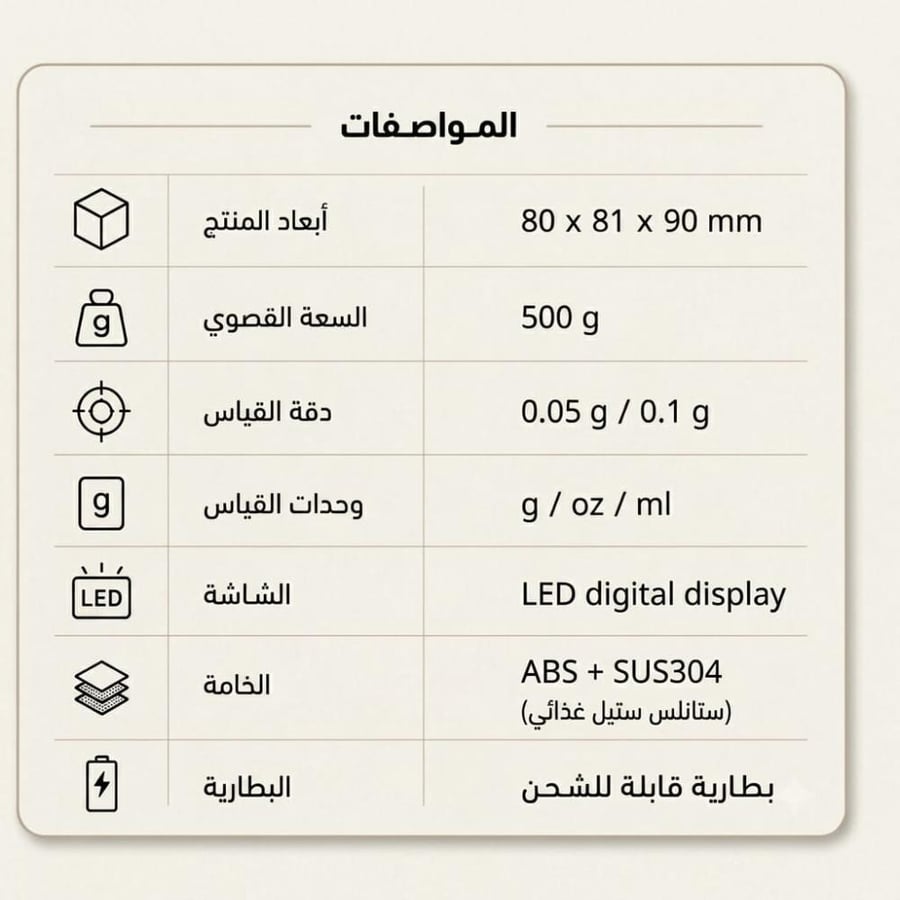 ميزان كوب القهوة الرقمي - سبيشالتي تولز
