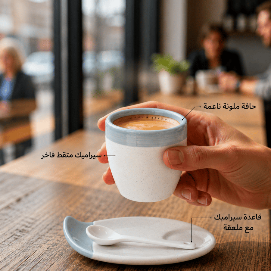 كوب اسبريسو حجري رصاصي - سبيشالتي تولز