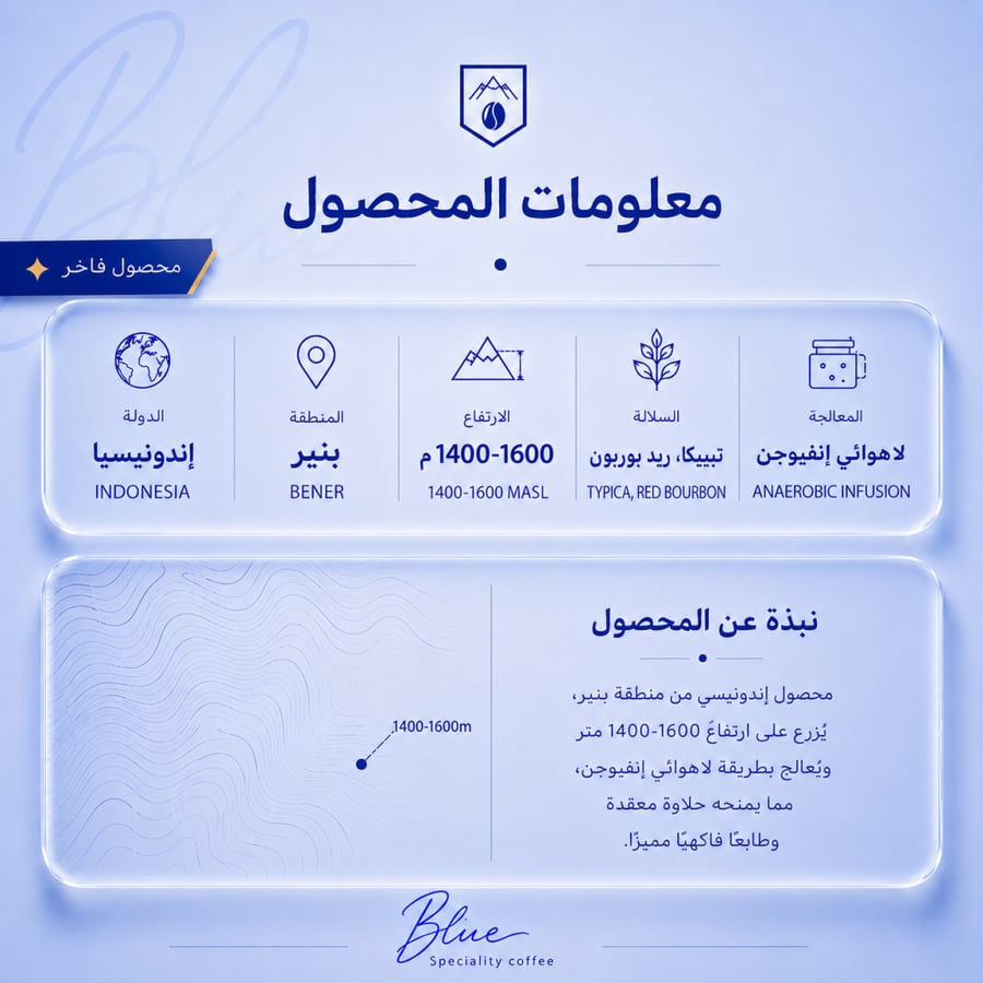 محمصة بلو - اندونيسيا راز بيري 250 جرام