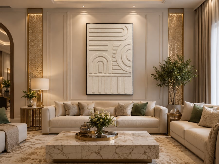 لوحة فنية للحائط بإطار أسود مقاس 100 × 150 سم