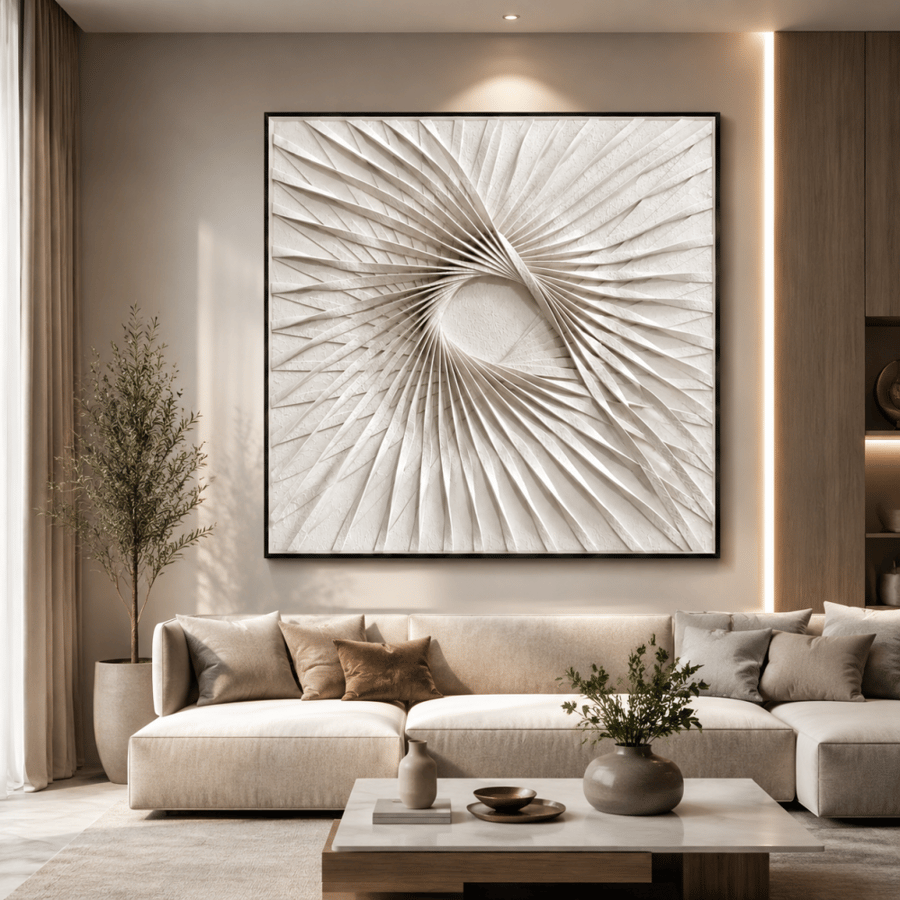 لوحة ديكور مربعة مقاس 100 × 100 سم