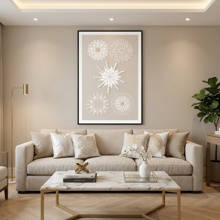 لوحة جدارية بإطار أسود مقاس 150×100