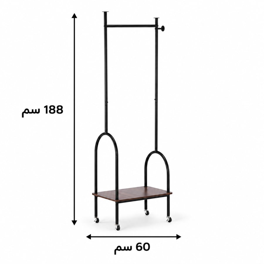 علاقة ملابس باللون كوفىمقاس 188× 60 سم