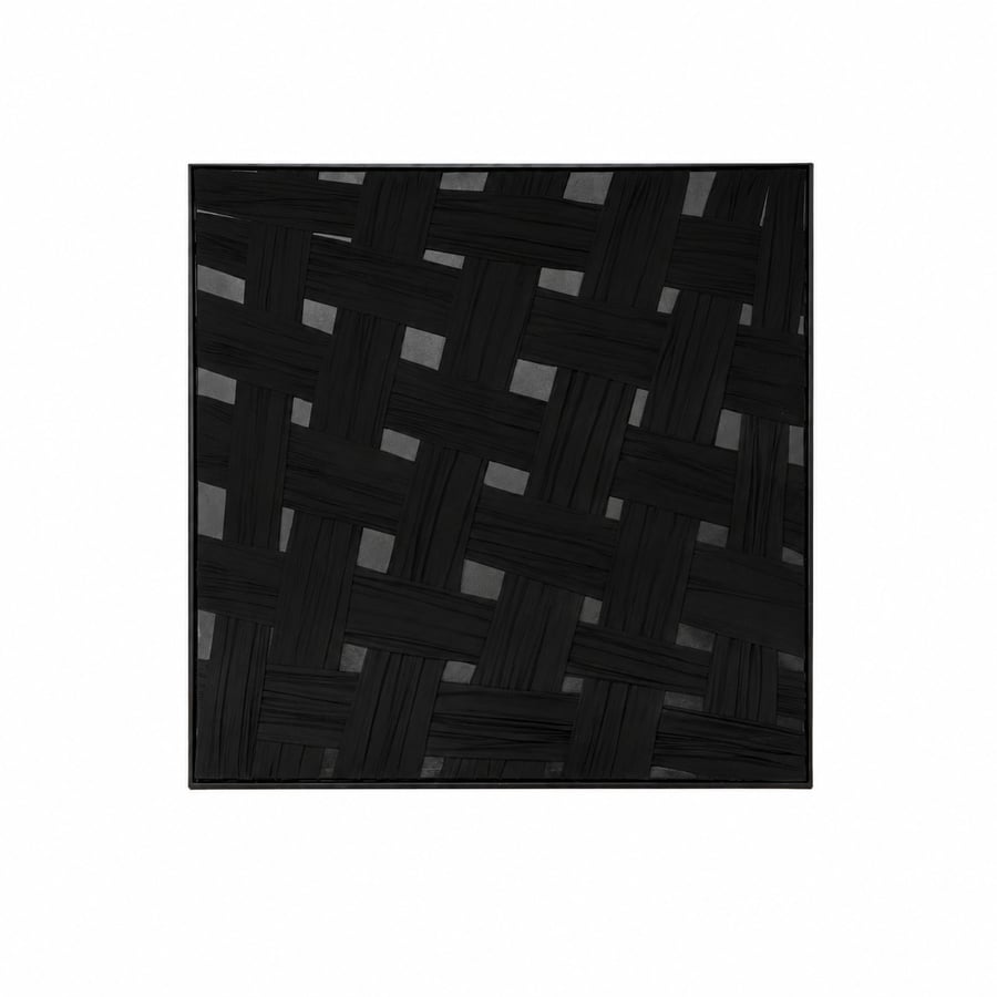 لوحة فنية للحائط بإطار أسود مقاس 100 × 100 سم