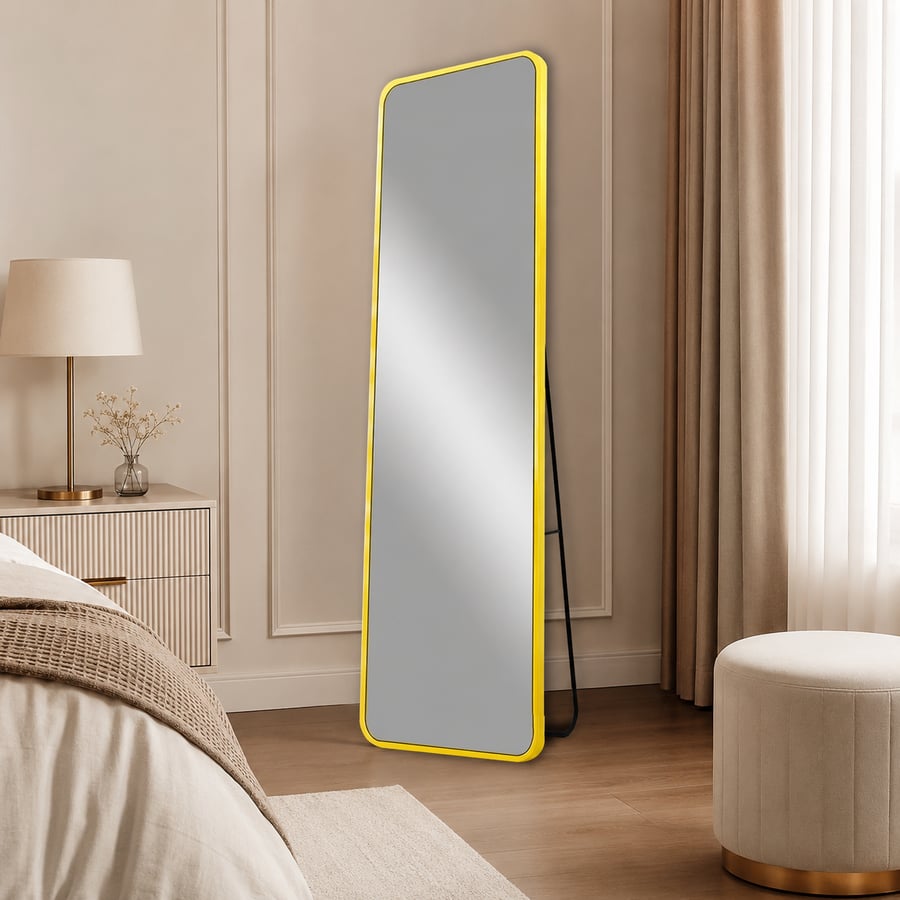 مراية ستاند بأطار ذهبىمقاس 160× 40 سم