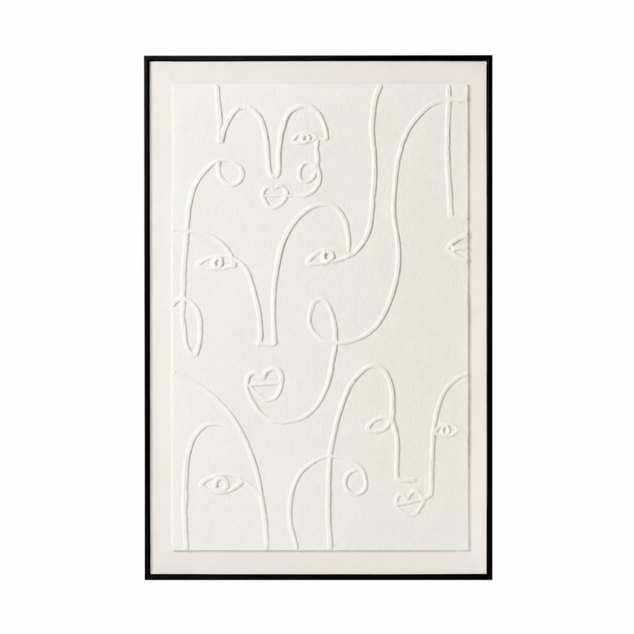 لوحة ديكور بإطار أسود مقاس 120 × 80 سم