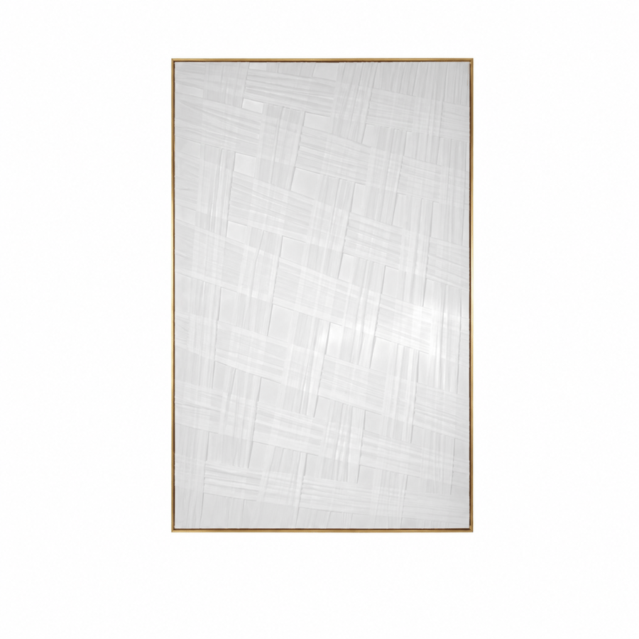 لوحة حائط كبيرة بإطار ذهبي مقاس 150 × 100 سم