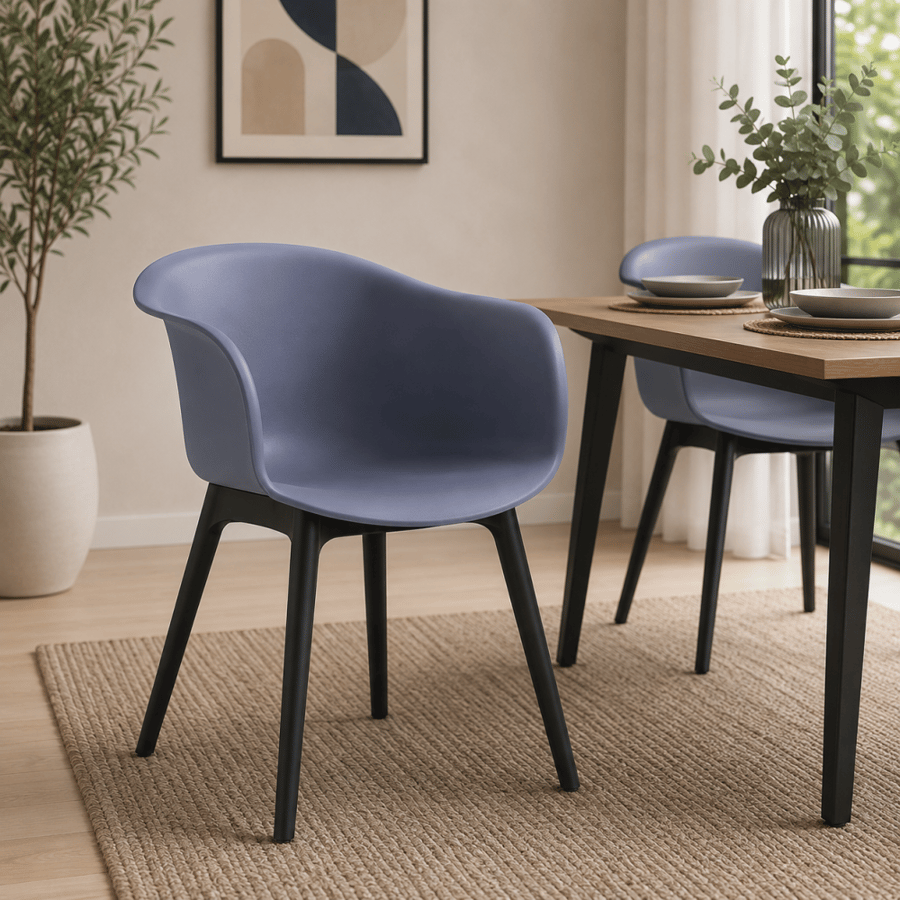 كرسي جلوس مودرن باللون الرمادي