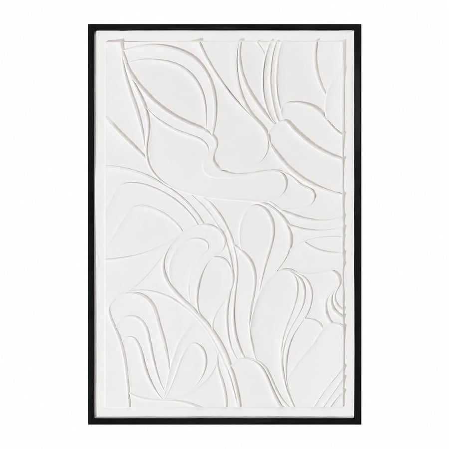 لوحة حائط بإطار أسود مقاس 120 × 80 سم
