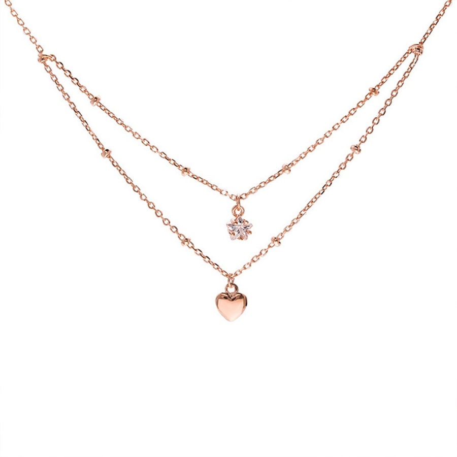 Rose Gold Heart Necklace