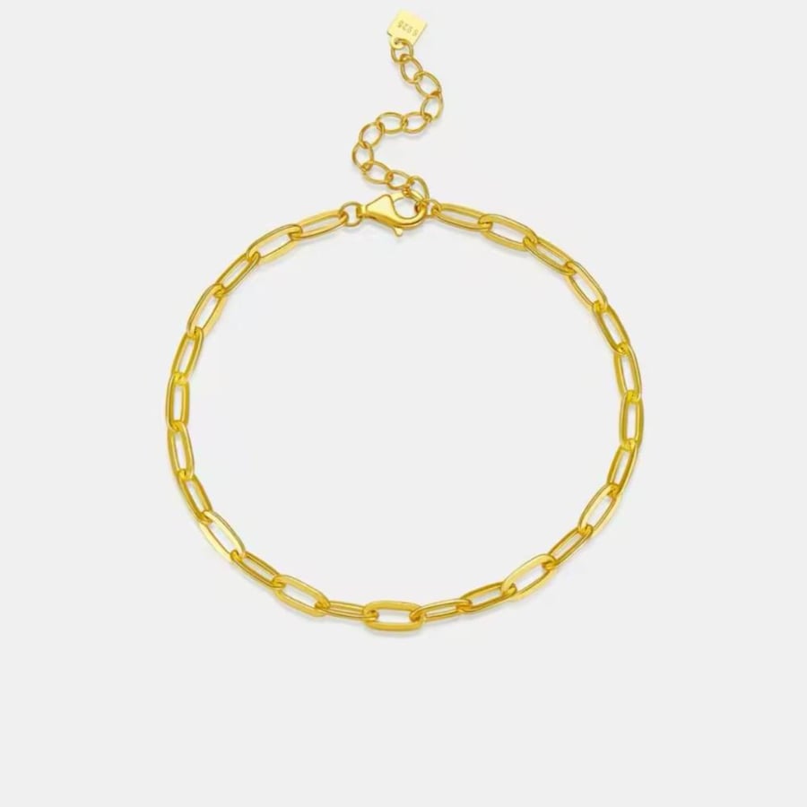 Silver bracelet of 925 karat with chain design