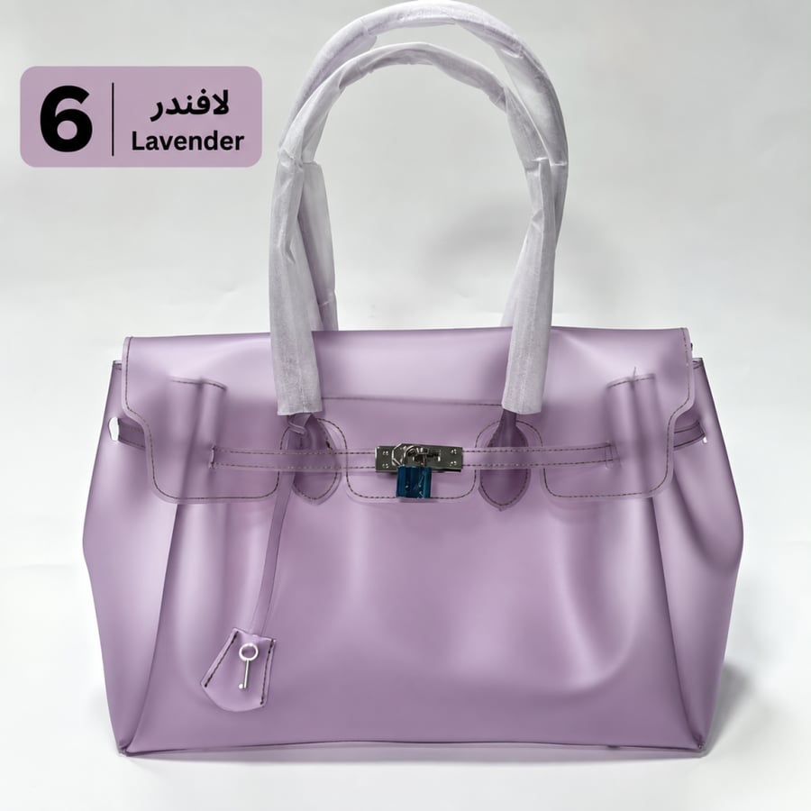 حقيبة يد جيلي نسائية من TPU، الترند الكوري، لافتدر