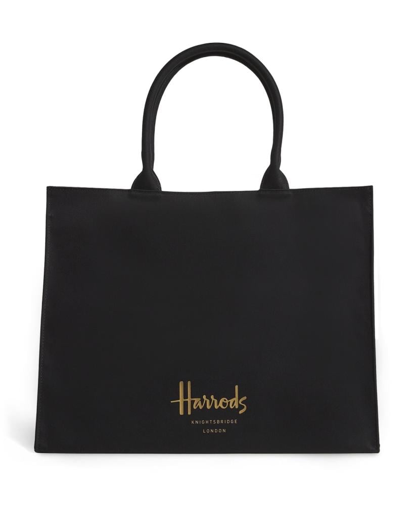 شنطة هارودز Harrods الأصلية – قطن – كحلي سادة – حجم كبير