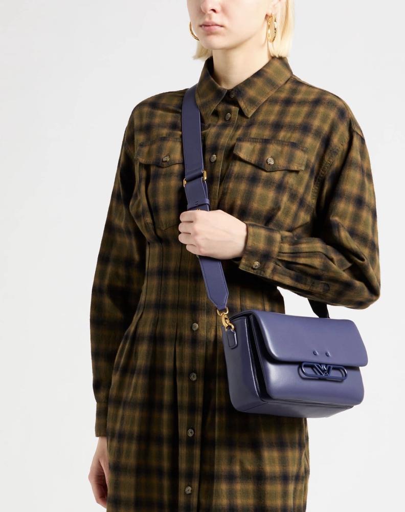 Emporio Armani - شنطة كروس بودي- إمبوريو أرماني- أصلية 100% – جلد طبيعي – بنفسجي