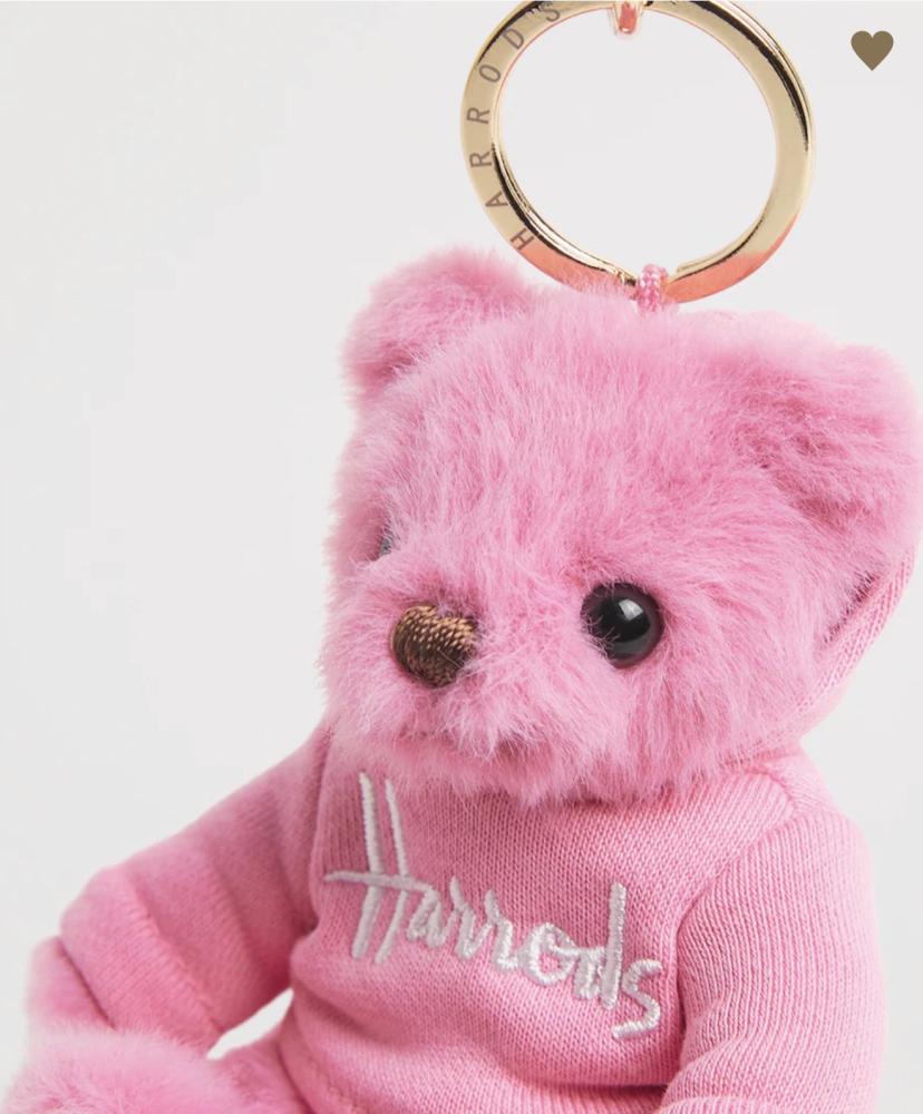 تعليقة هارودز Harrods الأصلية – دب – وردي – 12 سم