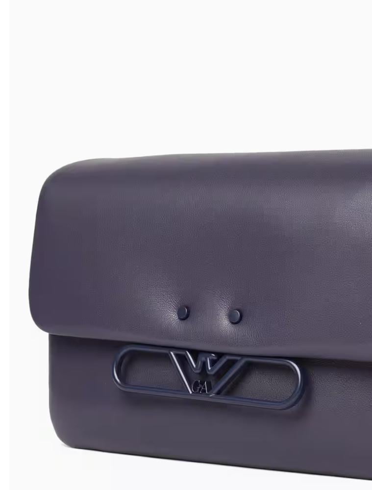 Emporio Armani - شنطة كروس بودي- إمبوريو أرماني- أصلية 100% – جلد طبيعي – بنفسجي
