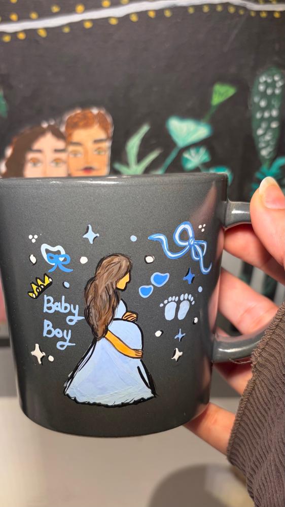 A mother's love cup - hand-drawn