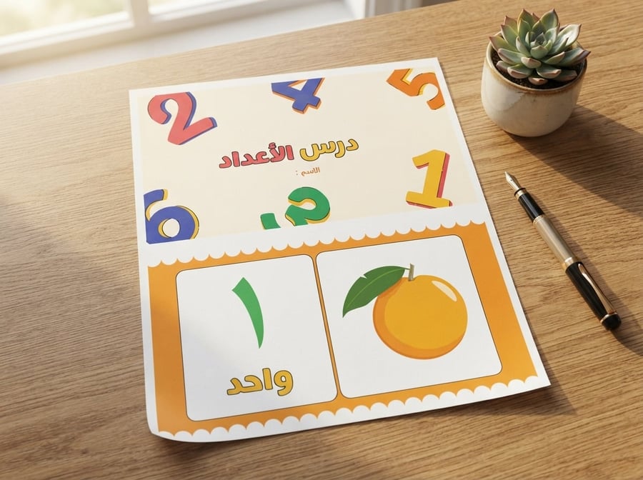 تقرير درس الاعداد - أولى ابتدائي - رياضيات - الفصل1