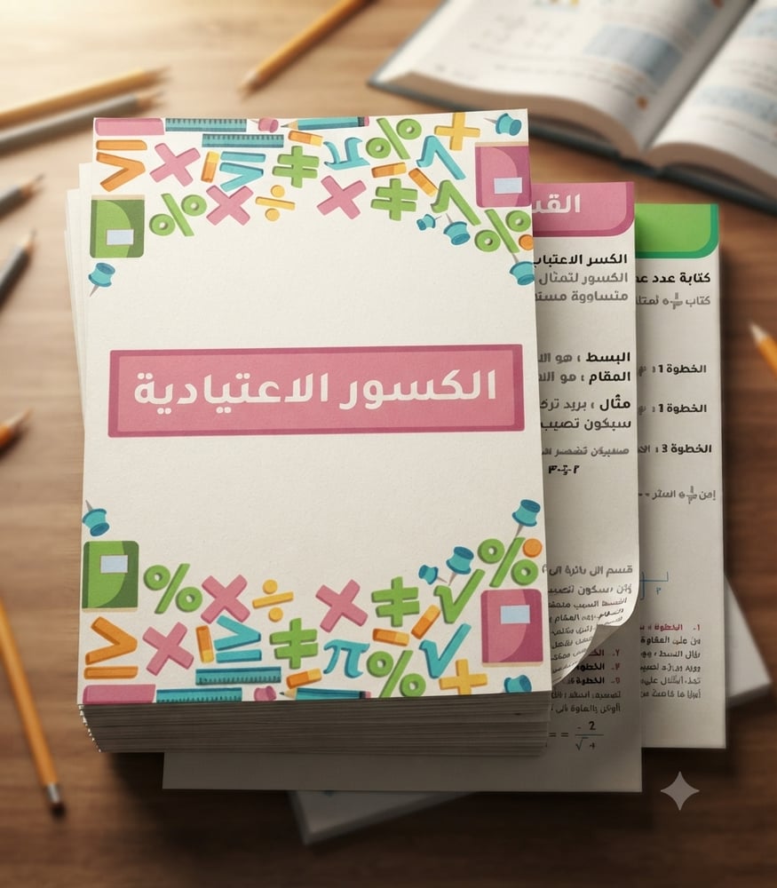 مطوية الكسور الإعتيادية -خامس- الفصل 1