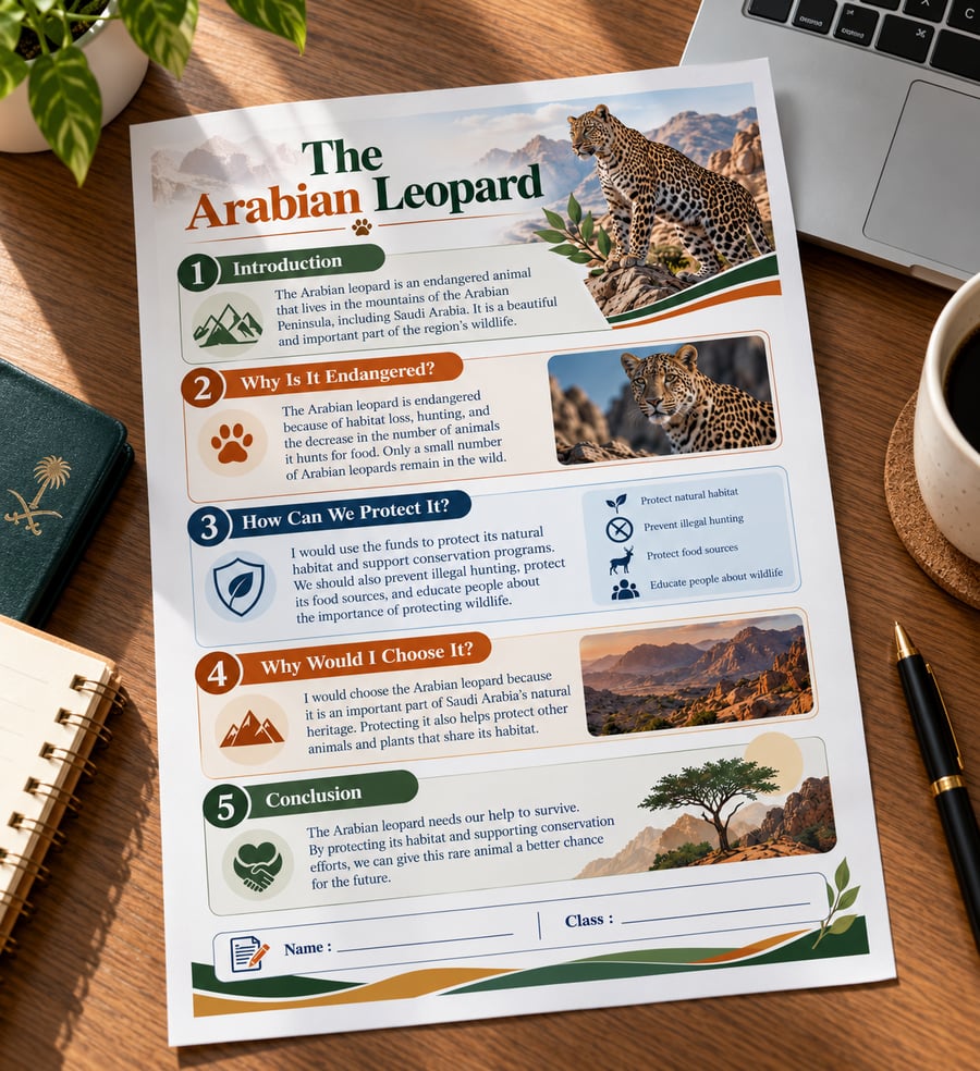 the Arabian Leopard - انجليزي - 3متوسط - ف1