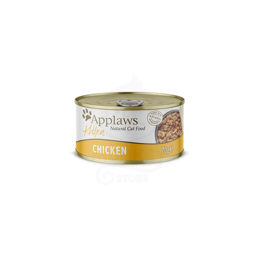 ابلاوز معلبات للقطط الصغيرة شرائح الدجاج في المرق 70 غ Applaws Cat wet food