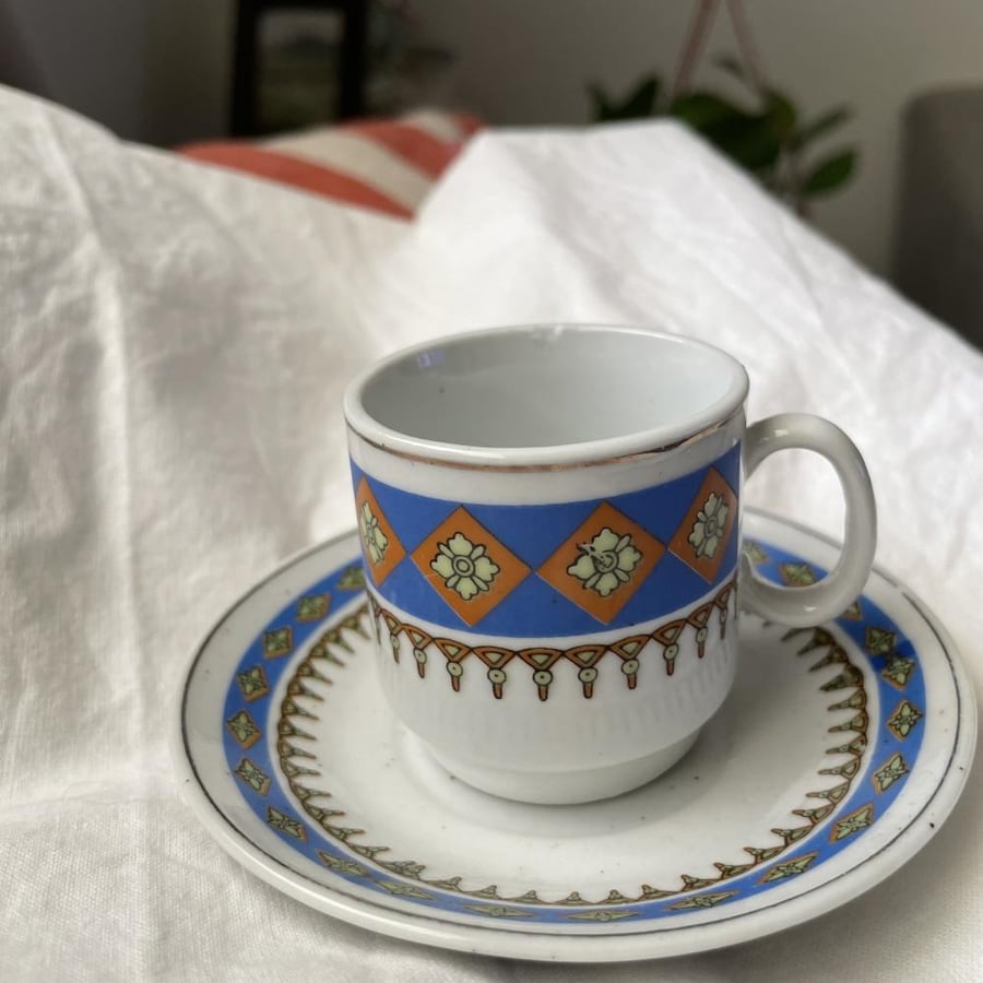 فنجان قهوة عتيق سعة 80مل