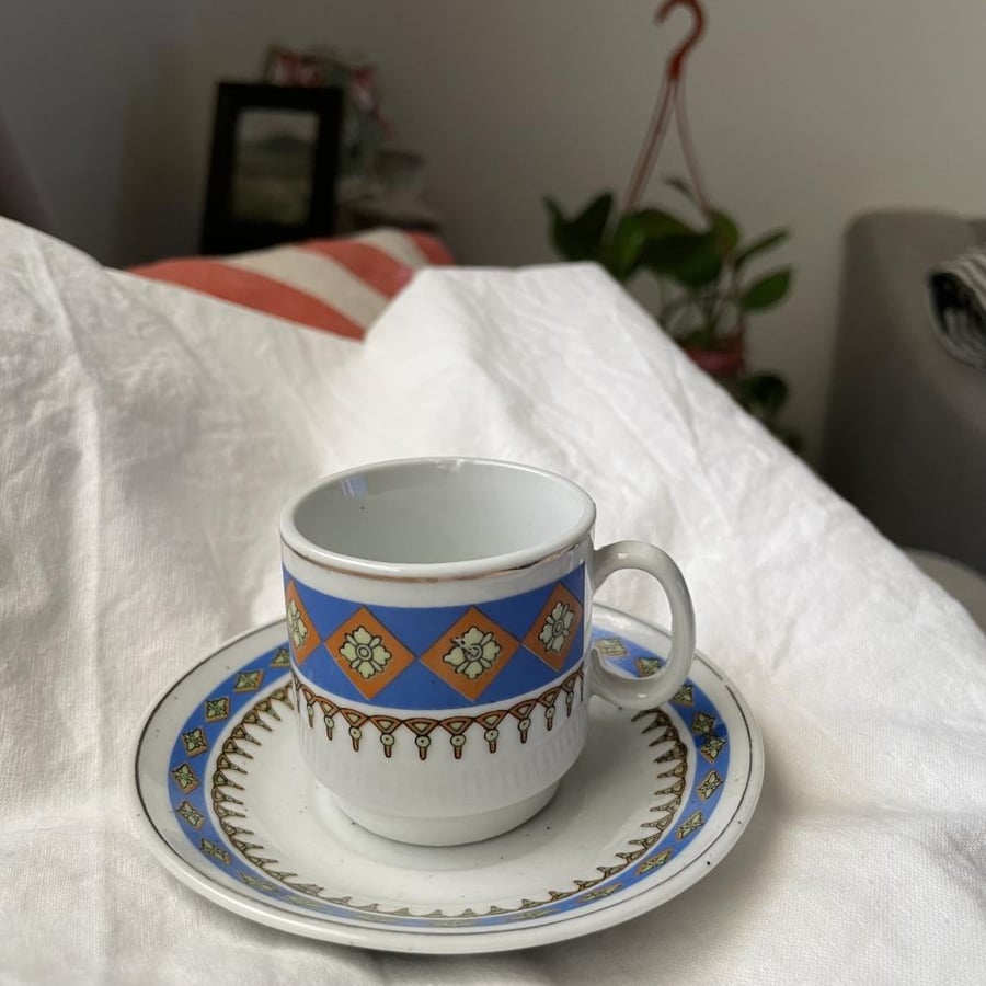 فنجان قهوة عتيق سعة 80مل